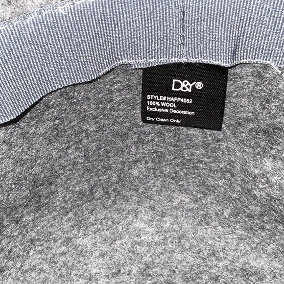 D&Y (David & Young) 100% Wool Floppy Grey Sun Hat. OS - Picture 5 of 7
